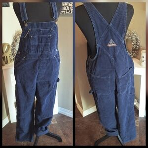 😍 Women's Vintage NOBO Blue Corduroy Overalls M